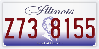 IL license plate Z738155