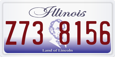 IL license plate Z738156