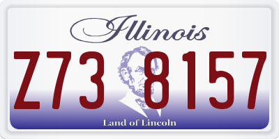 IL license plate Z738157