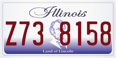 IL license plate Z738158