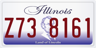 IL license plate Z738161