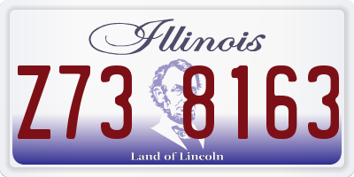 IL license plate Z738163