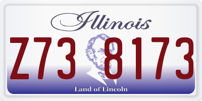 IL license plate Z738173