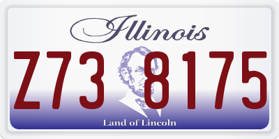 IL license plate Z738175