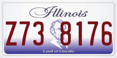 IL license plate Z738176
