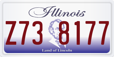 IL license plate Z738177