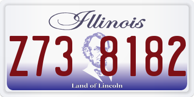 IL license plate Z738182