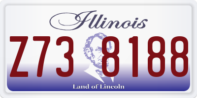 IL license plate Z738188
