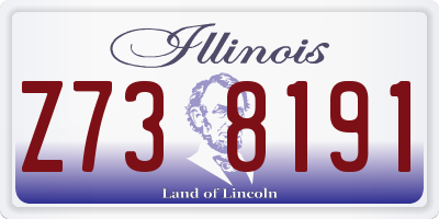 IL license plate Z738191
