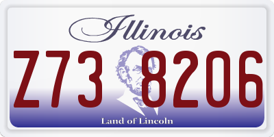 IL license plate Z738206