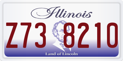 IL license plate Z738210