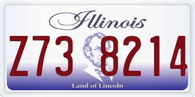 IL license plate Z738214