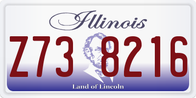IL license plate Z738216