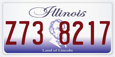 IL license plate Z738217