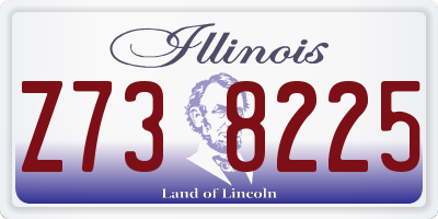 IL license plate Z738225