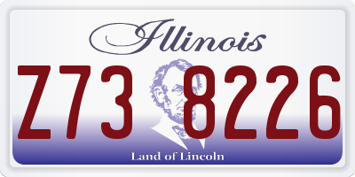IL license plate Z738226