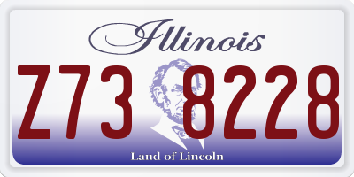 IL license plate Z738228