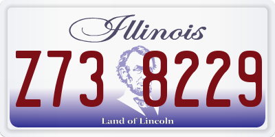 IL license plate Z738229