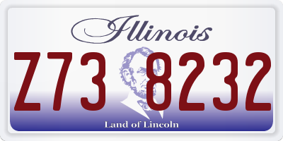IL license plate Z738232
