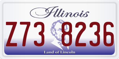 IL license plate Z738236