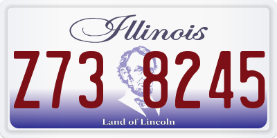 IL license plate Z738245