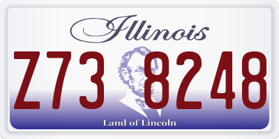 IL license plate Z738248