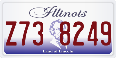 IL license plate Z738249