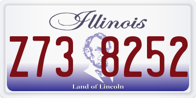 IL license plate Z738252