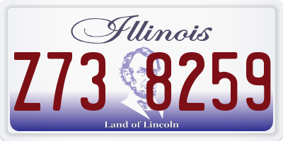 IL license plate Z738259