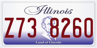 IL license plate Z738260