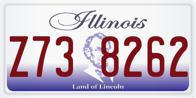 IL license plate Z738262