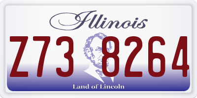 IL license plate Z738264