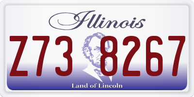 IL license plate Z738267