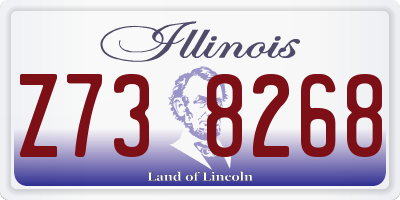 IL license plate Z738268
