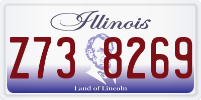 IL license plate Z738269