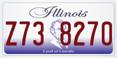 IL license plate Z738270