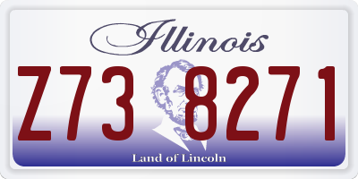 IL license plate Z738271