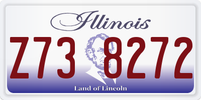 IL license plate Z738272