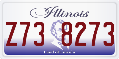 IL license plate Z738273