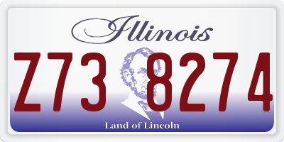 IL license plate Z738274