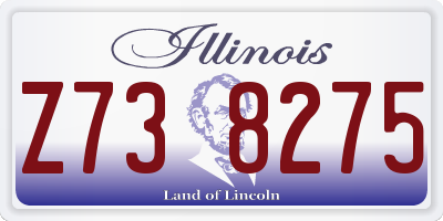 IL license plate Z738275