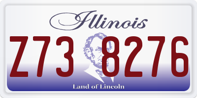 IL license plate Z738276