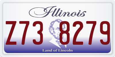 IL license plate Z738279