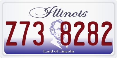 IL license plate Z738282