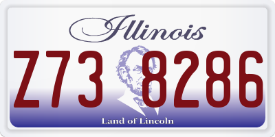 IL license plate Z738286