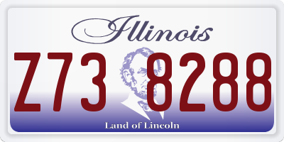 IL license plate Z738288