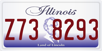 IL license plate Z738293