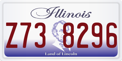 IL license plate Z738296