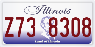 IL license plate Z738308