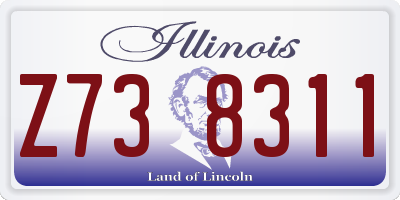 IL license plate Z738311